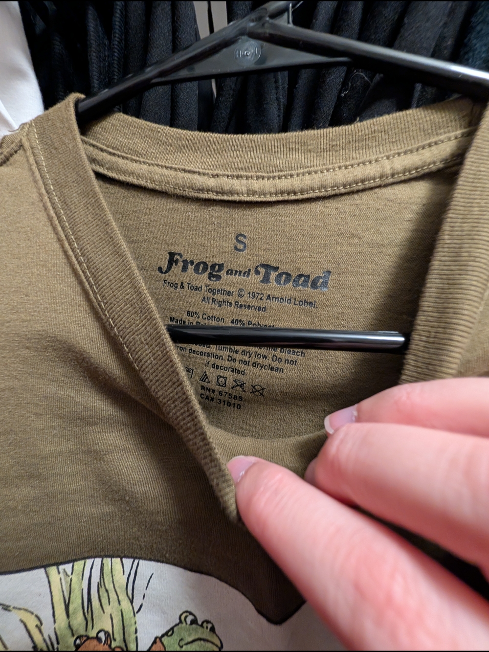 Frog & Toad Artwork T-shirt - S - Picture 3 of 3
